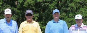 The team with the best net score in the WCC Foundation Scholarship Invitational played earlier this month at Walnut Creek Country Club was the “Scholarship Team” of David Allen, Larry Boyce, William Brewer and Gareth Jones (left to right).