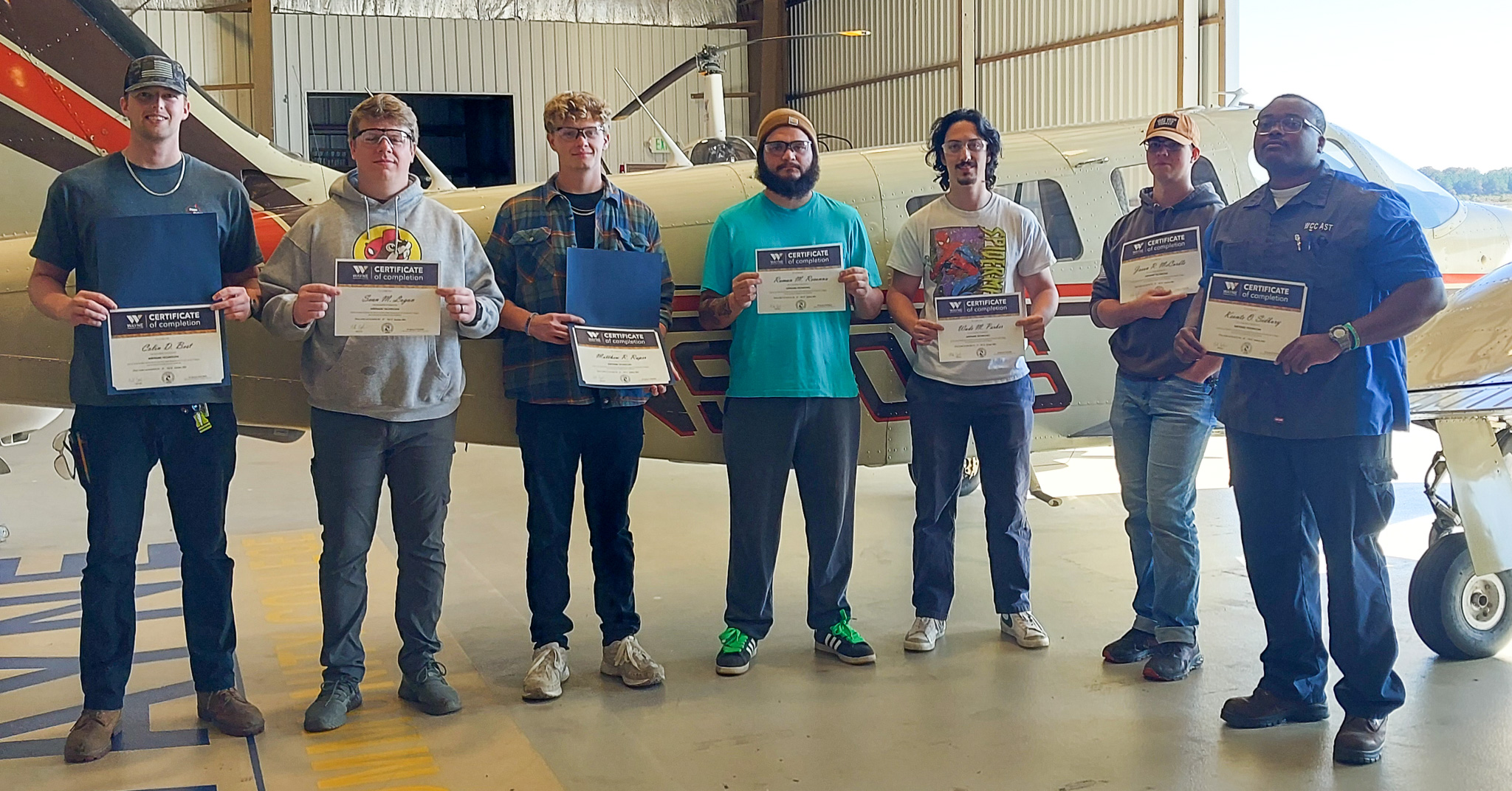 WCC Aviation Students Earn Certificates of Completion - Wayne Community ...