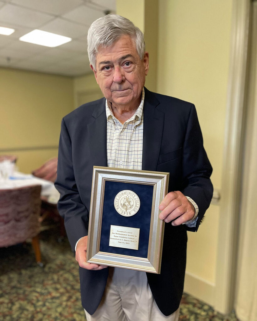 Best Honored with WCC President’s Award Wayne Community College