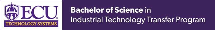 ECU Bachelor of Science in Industrial Technology Transfer Program banner