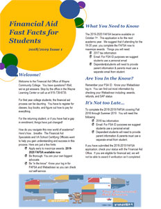 Financial Aid Fast Facts for Students