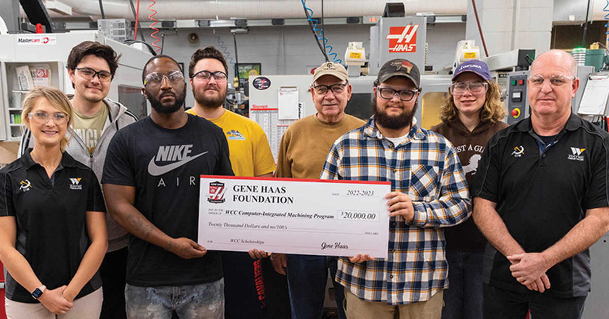 Haas Grant Provides Scholarships for Machining Students Wayne