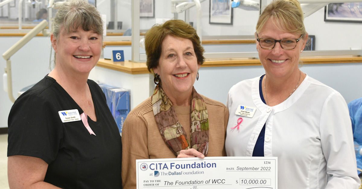 WCC Dental Hygiene Program Awarded 10,000 Grant Wayne Community