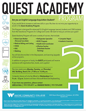 Quest Academy Flyer